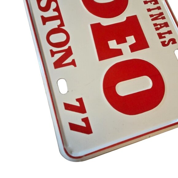 National Finals Rodeo License Plate Hesston 1977 NFR Cowboy Collectible Embossed - Picture 8 of 16